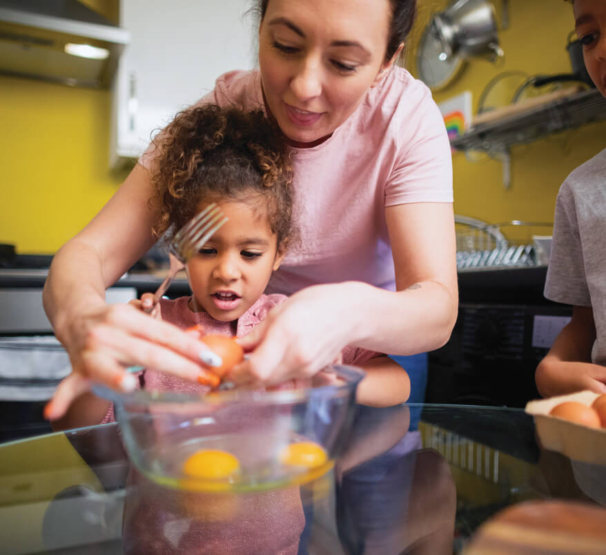 Mom Kids Baking